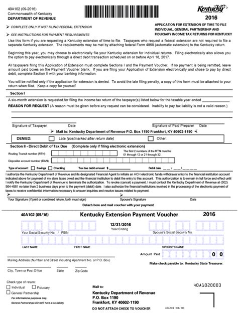 2016 2023 Form Ky Dor 40a102 Fill Online Printable Fillable Blank