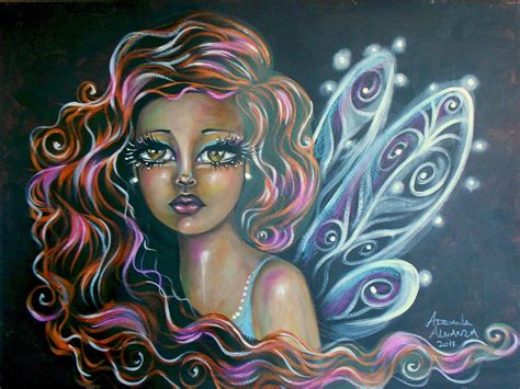 I Love Fairies I´ve Painted This One With Acrylics On Canson Paper