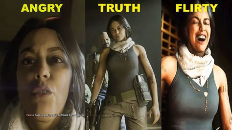 Valeria Brutal Interrogation Angry Truth Flirty All Choices Call Of Duty Modern Warfare 2