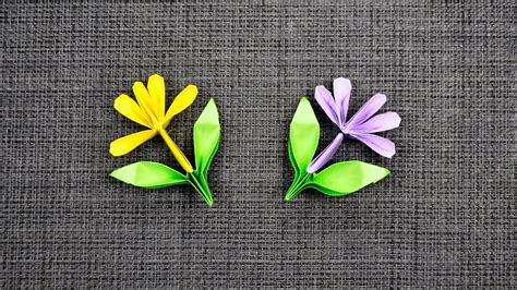 Paper Flower Origami Tutorial Diy By Colormania Youtube