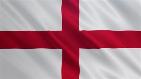England Flag Is Waving 3d Stock Footage Video 100 Royalty Free