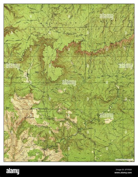 Pine Arizona Map 1940 162500 United States Of America By Timeless