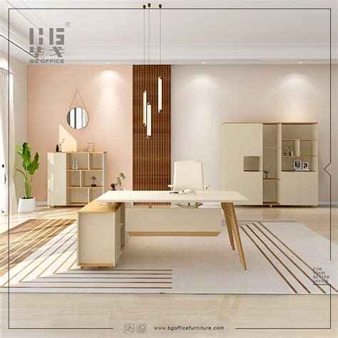 2023 New Design Modern Wooden Office Desk Furniture Ironmetal Manager