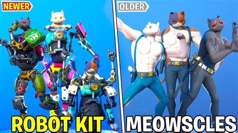 Kit Vs Meowscles In Fortnite Dance Battle Old Cat Vs New Cat Chapter