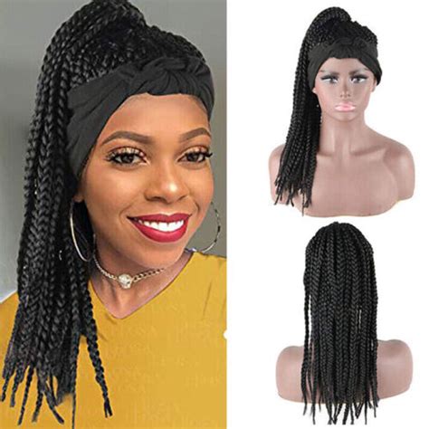 Braided Headband Wigs Headwrap Wig Afro Hair Band For Black Women Hand