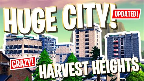 We have a large list of fortnite creative maps and codes for you to search through. *GIANT* CITY w/ CODES! Harvest Heights | Fortnite ...