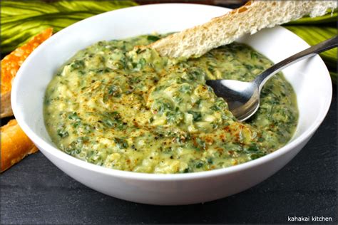 Kahakai Kitchen Creamy Cheezy Spinach Artichoke Soup Healthy
