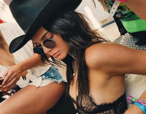 Kendall Jenner Flashes Her Bare Skin At Coachella Coachella