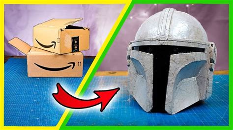How To Make An Amazing Mandalorian Helmet With Cardboard Mandalorian