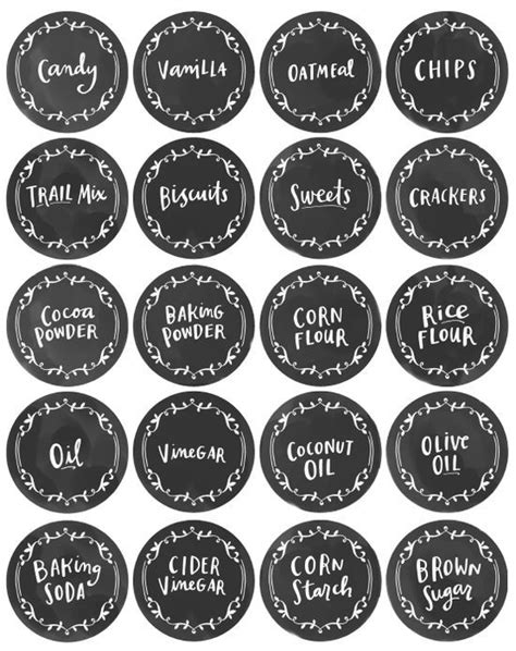 cute downloadable pantry labels free crafts pinterest