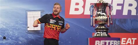 Just click on the sport name in the top menu or country name on the left and select your competition. Dimitri van den Bergh wins 2020 Betfred World Matchplay | PDC