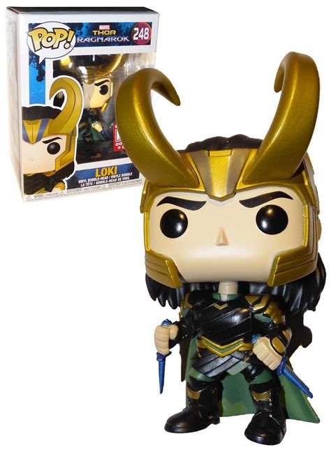 Funko has created a series of ten gold chrome marvel pop! Funko POP! Marvel Thor Ragnarok #248 Loki (With Helmet ...