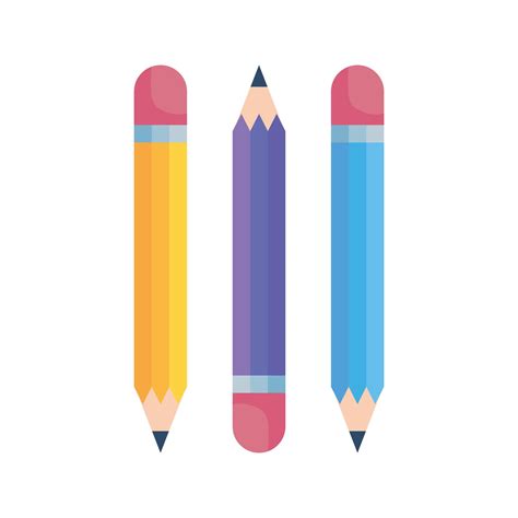 Isolated Pencils Icons Vector Design 1894612 Vector Art At Vecteezy