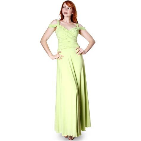Evanese Womens Slip On Elegant Formal Long Evening Dress Full Length