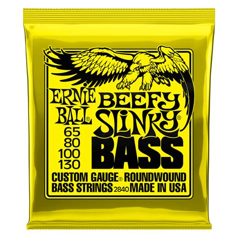 Ernie Ball P02840 Beefy Slinky Nickel Wound Bass Strings