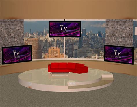 Daytime Tv Talk Show Studio Set Scene Poser 3d Environmentsposerworld