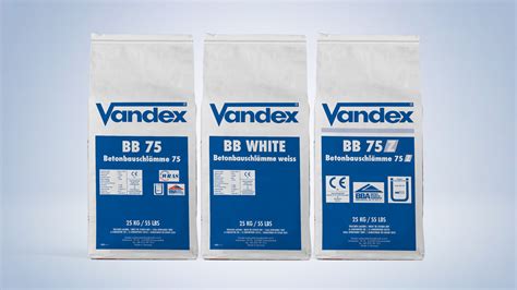 Waterproofing Tanking Slurry Vandex Bb75 Bb White Bb75 Z