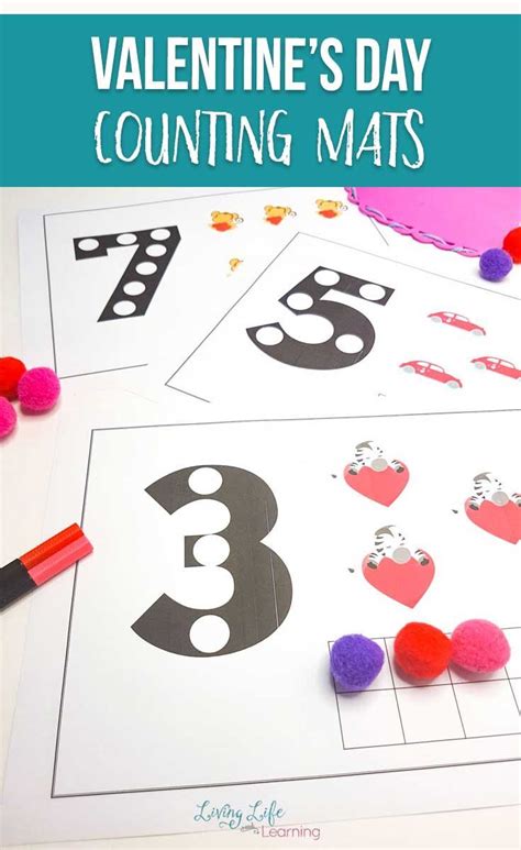 Valentines Day Counting Mats