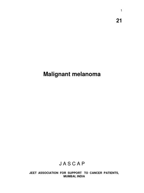 Malignant Melanoma Pdf Melanoma Epithelium