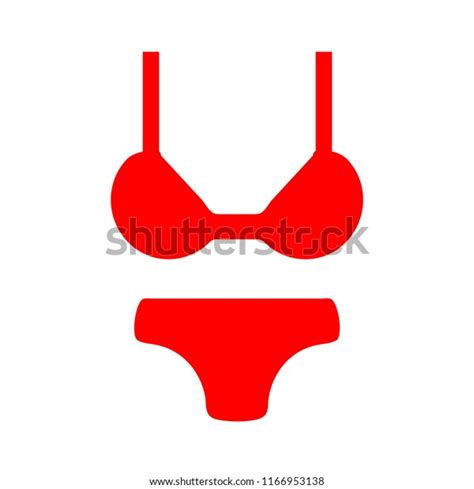 Vector Woman Bikini Illustration Isolated Lingerie Stock Vector Royalty Free