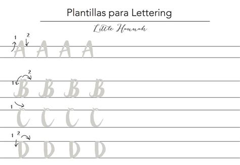 Plantillas Imprimibles Para Practicar Letteringpdf 08b Lettering