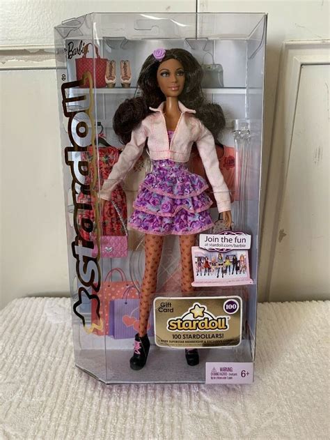 2011 Mattel Barbie Stardoll Doll African American Nrfb Brand New Rare