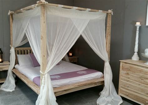 But, mosquitoes can ruin even the best laid plans. Balinese Rumple Four Poster Bed Canopy Muslin Mosquito Net ...