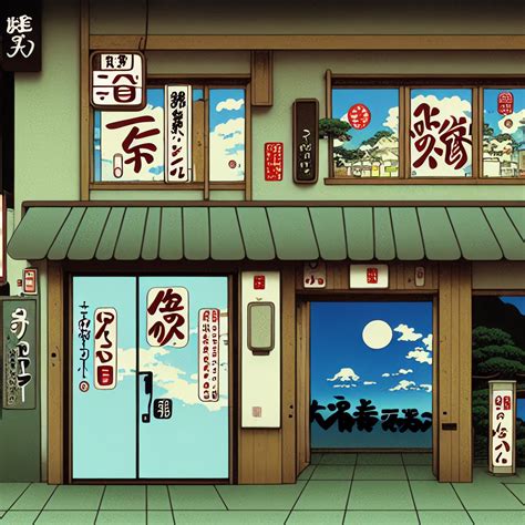 A Wide Shot From Hayao Miyazakis Anime The Door Of A Japanese