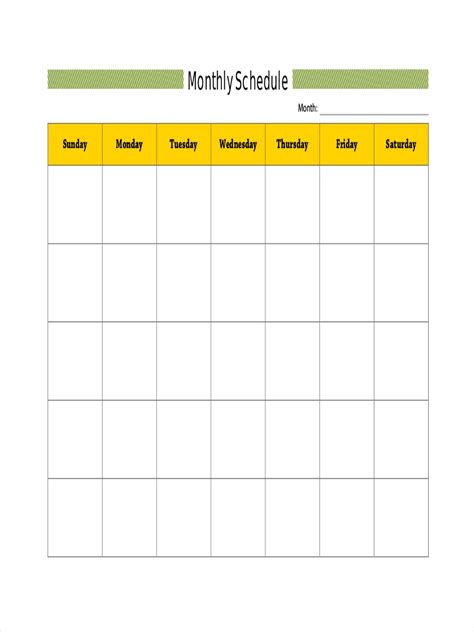 Blank Schedule 7 Examples Format Pdf How To Prepare