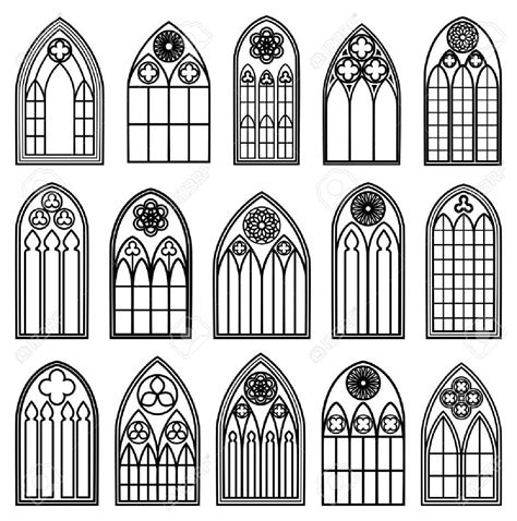 Gothic Window Silhouettes | Gothic windows, Gothic architecture, Gothic design