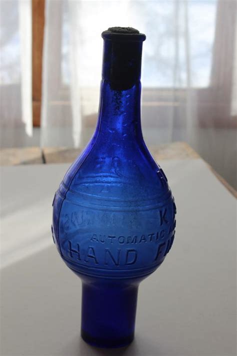 Antique Blue Glass Fire Extinguisher Glass Designs