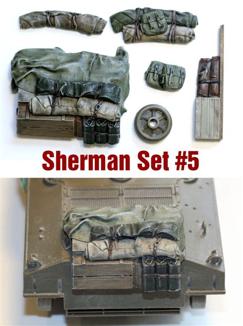 Toys And Games Model Kits 135 Scale Resin Kit Sherman Tank Engine Deck