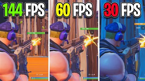 144 Fps Vs 60 Fps In Fortnite Smooth Reaction Time Youtube
