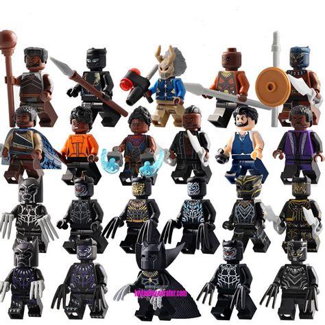 22pcs Black Panther Minifigures Lego Compatible Black Panther Movie