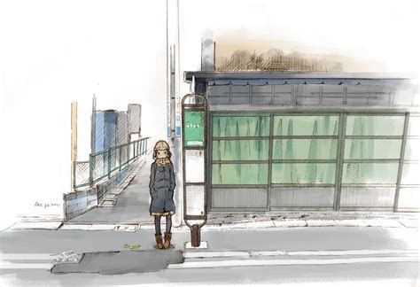 Young hipster businessman with beard chasing a bus. Bus Stop Drawing at GetDrawings | Free download