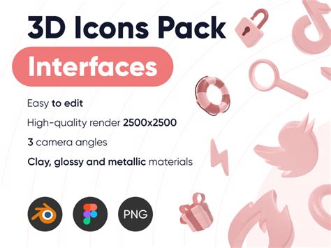 3d Icons Set Free Figma Resource Oditory