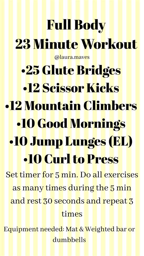 Quick Full Body Workout Quick Full Body Workout Fitness Body Workout