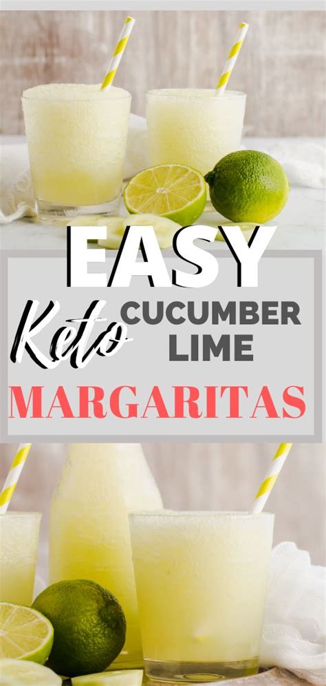 Refreshing Cucumber Lime Margarita Recipe Keto