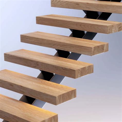 Floating Stairs Mono Stringers Open Riser Stairs And Floating Stair