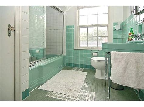 Seafoam Green Bathroom Tile Innovative Retro Bathroom Renovation In Marvelous Within Seafoam