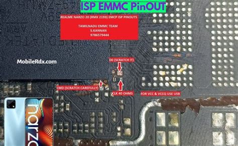 Realme 7i Rmx2103 Isp Emmc Pinout Test Point Edl Mode 9008 Skincaretab