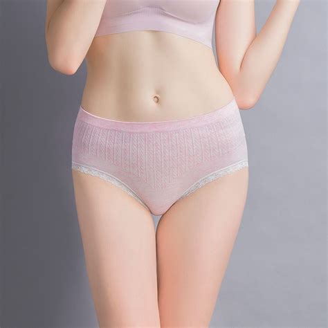 2020 Seamless Lingerie Underwear Women Sexy Panties Vs Pantie Pink Brief Control Top Panty Rib