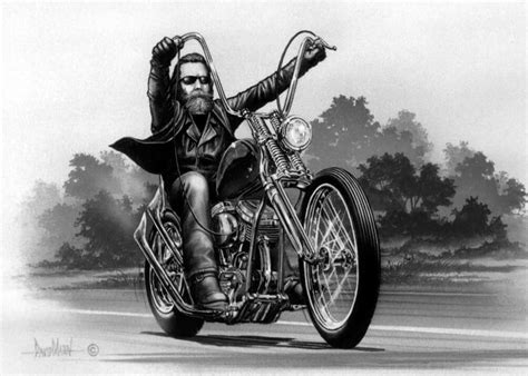 David Mann Art Harley Davidson Harley Davidson Tattoos Biker Art Motorcycle Art Triumph