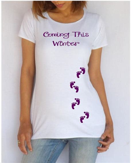 Maternity Shirttee Coming This Winter With Footprints Perfect To