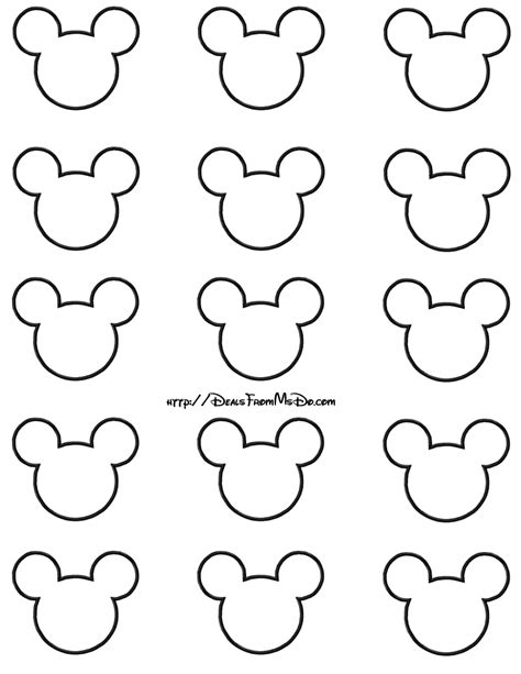 Mickey Mouse Cut Out Templates