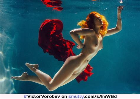 By Victorvorobev Underwater Redhead Beautiful Feminine Boobs