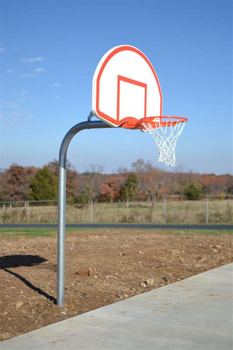 Rear Mount Fan Shape Marked Steel Basketball Backboard Gared