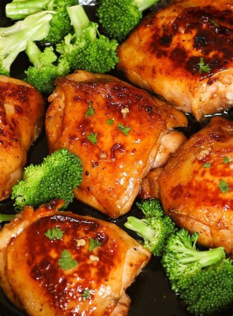 This chicken recipe is incredibly easy to make, packed with flavor and that's just under 1 teaspoon of spices per chicken thigh and coats the chicken with garlic, onion, paprika and herbs for the absolute best flavor. Oven Baked Chicken Thighs with broccoli on a sheet pan after baking, ready to be served. They ...