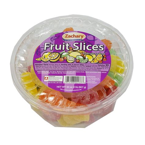 Zachary Assorted Fruit Slices 32 Oz Tub