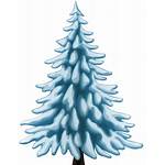Tree Winter Clip Pine Clipart Snow Trees